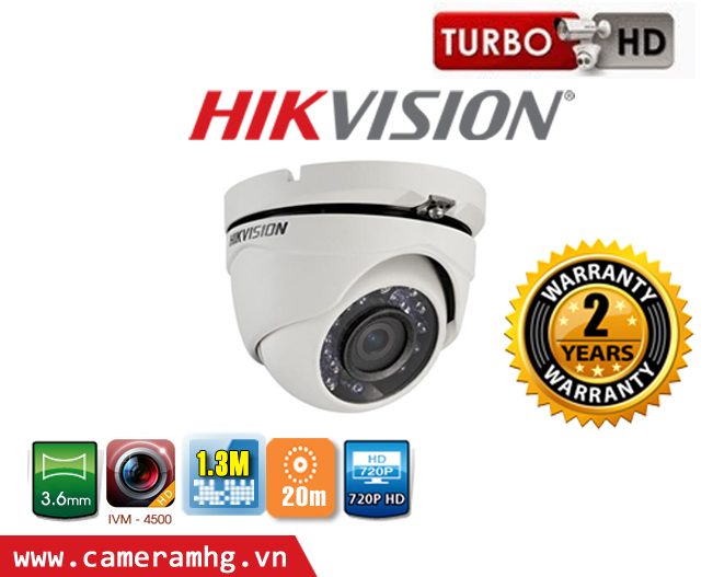  Camera Dome HDTVI HIKVISION DS-2CE56C2T-IRM